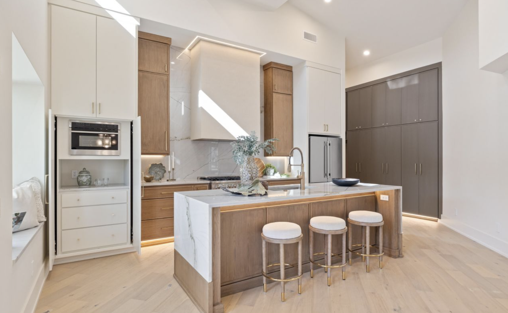 Modern kitchen remodel in Lafayette showing custom cabinetry and professional craftsmanship